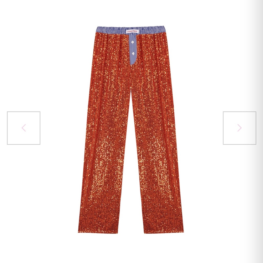HAND OVER Valentin sequin boxer pants